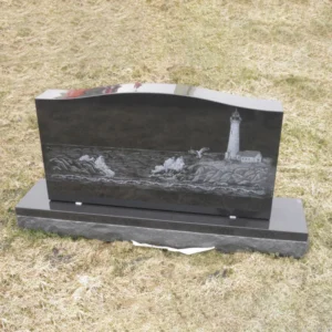 cemetery monument with engraving picture