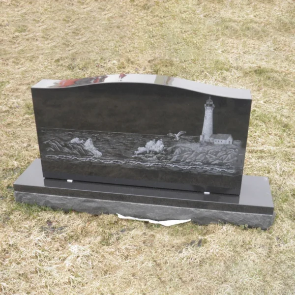 cemetery monument with engraving picture