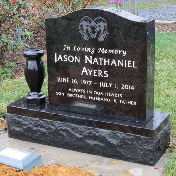 classic serp top grave stone