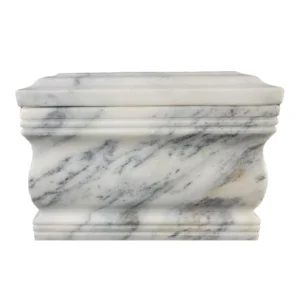 cloud white marble casket for cremation