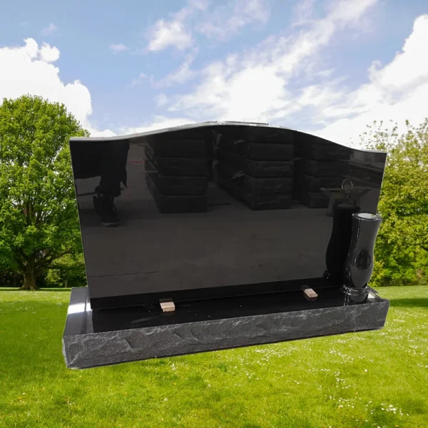 custom large upright granite headstone