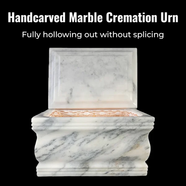 handcrafted marble casket