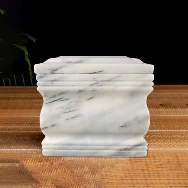 natural marble cremation casket