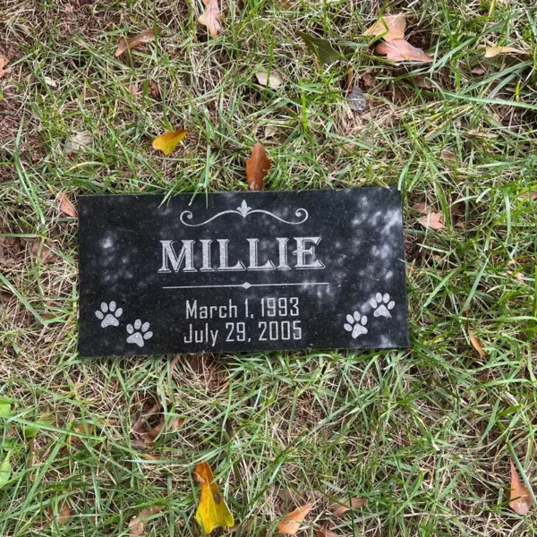 6*12" outdoor pet memorial stone