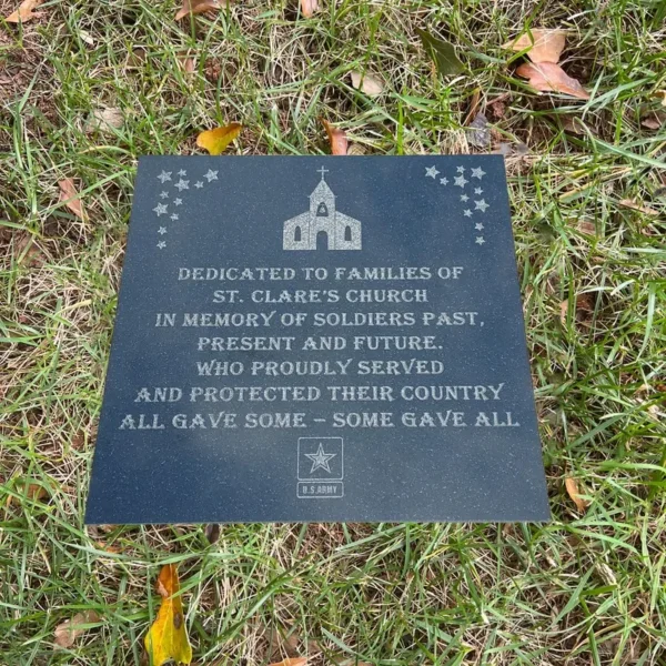 personalized memorial garden stone
