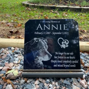 pet memorial stone outside