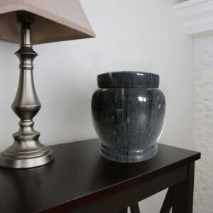 polished marble memorial urn for pet ashes