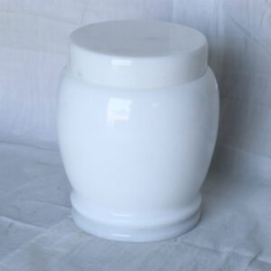 Pure White Marble Cremation Urn for Burial