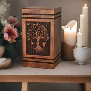Unique Wooden Urn Box