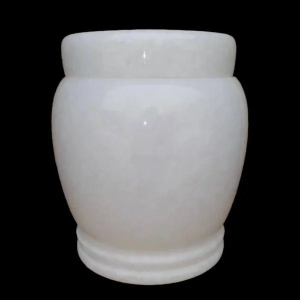 white marble urn for human ashes